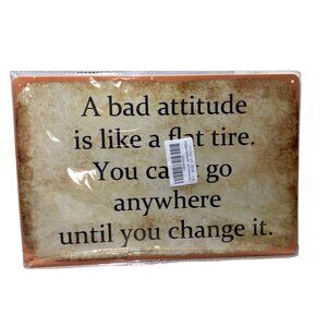 A Bad Attitude Media Golden Era Pin Up Art Tin 12"x 8" Sign Art New